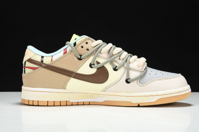 dunk low prm sb "cashew nut flower fl001