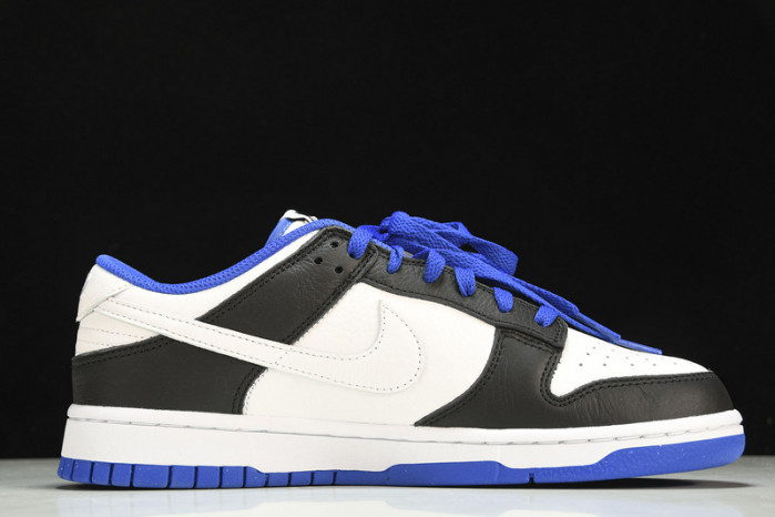 nike dunk low white black royal - fd9064-110