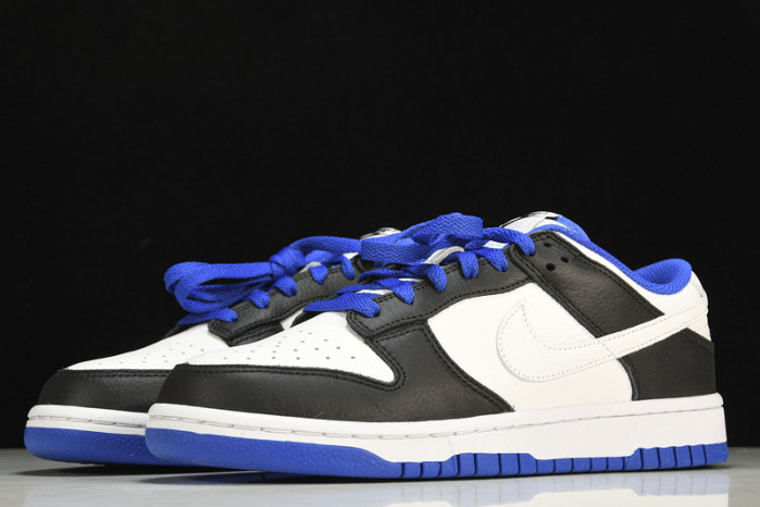 nike dunk low white black royal - fd9064-110
