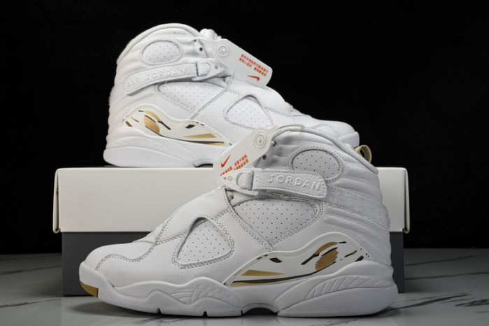 jordan 8 retro ovo white - aa1239-135