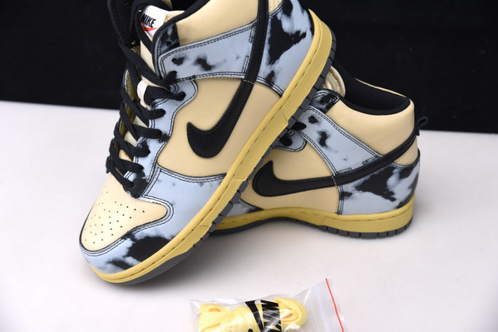 nike dunk high 1985 black acid wash - dd9404-700