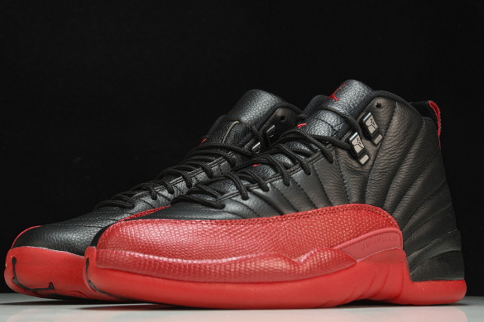 air jordan 12 “flu game” black/varsity red mens 130690-002