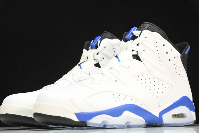 jordan 6 retro sport blue (2014) - 384664-107