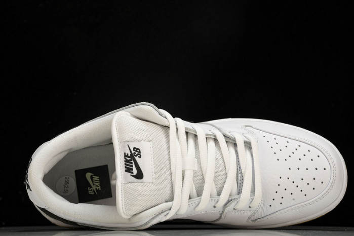 nike sb dunk low pro white gum - cd2563-101