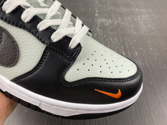 nike dunk low black grey orange fn7808-001