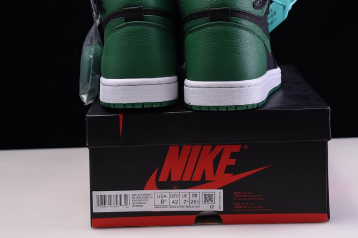 jordan 1 retro high pine green black - 555088-030