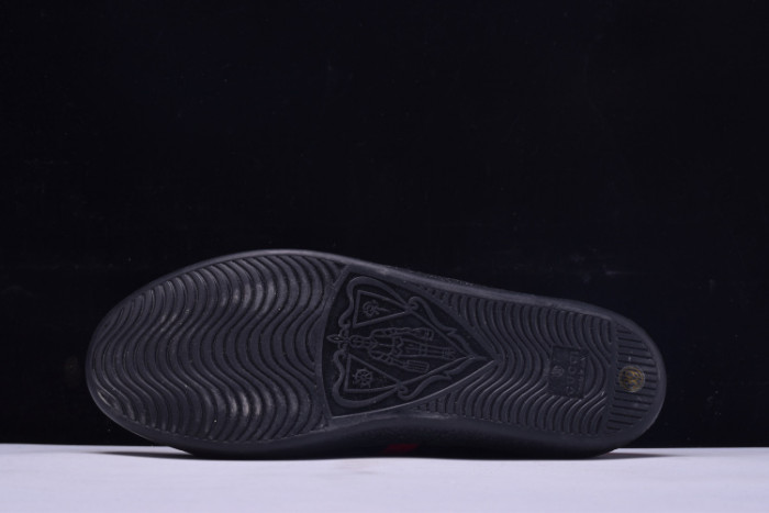 gc ace embroidered low-top sneaker black with bee mens 431942-a38g0