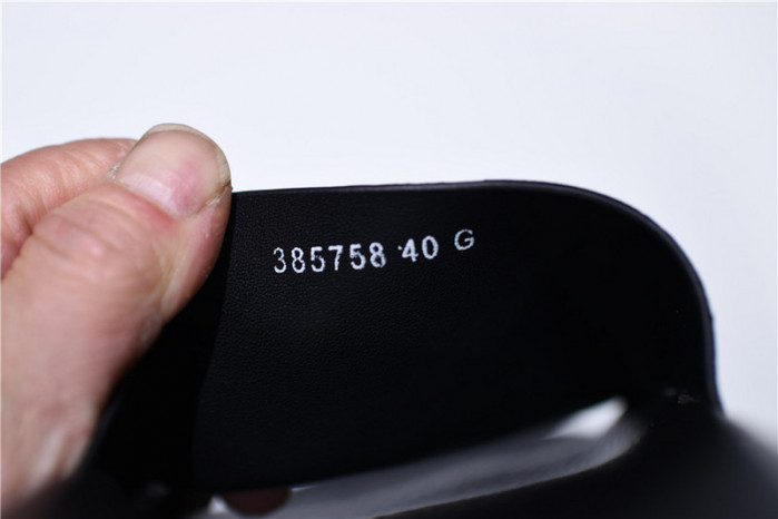 gc leather slide sandal with snake