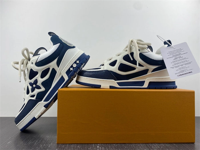 Luis Vitton LV Skate Sneaker Marine White 1AARRL FastDry 2139