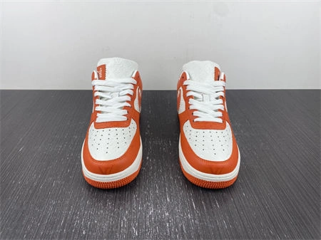 ZipUp Luis Vitton Nike Air Force 1 Low By Virgil Abloh White Orange 5140