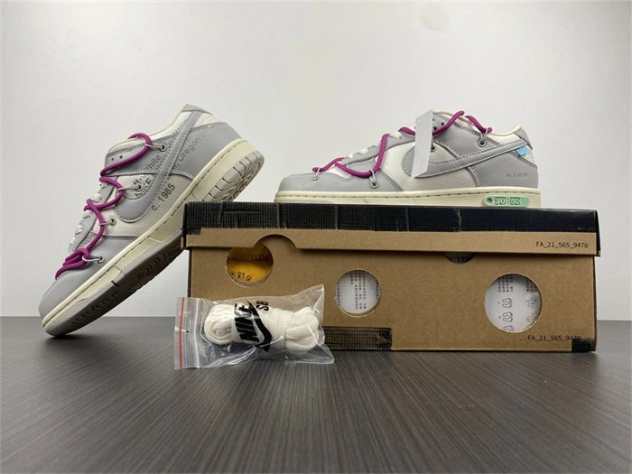 GoodFit Nike Dunk Low Off-White Lot 30 DM1602- 5047