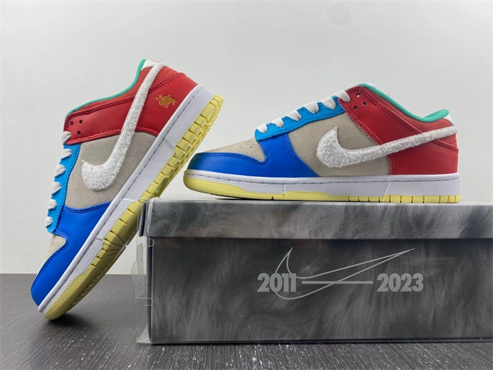 WaterResistant Nike Dunk Low Retro PRM Year of the Rabbit Blue Orange Cream FD4203- 4636