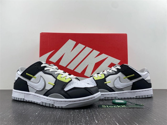 Nike Dunk Low Scrap Wolf Grey Light Lemon Twist DC9723- FlexibleFit 4621