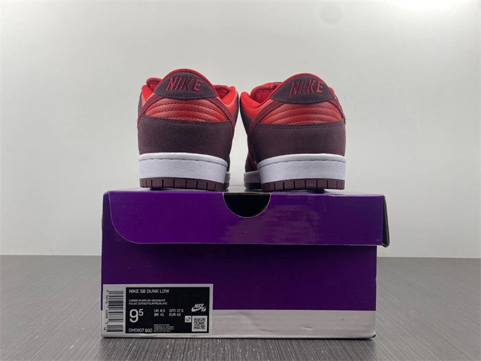 Minimalist Nike SB Dunk Low Cherry DM0807- 4731