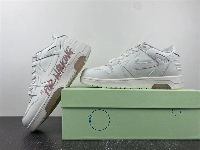OFF-WHITE Out Of Office For Walking White Pink 0WIA259S22LEA Stretchable 3127